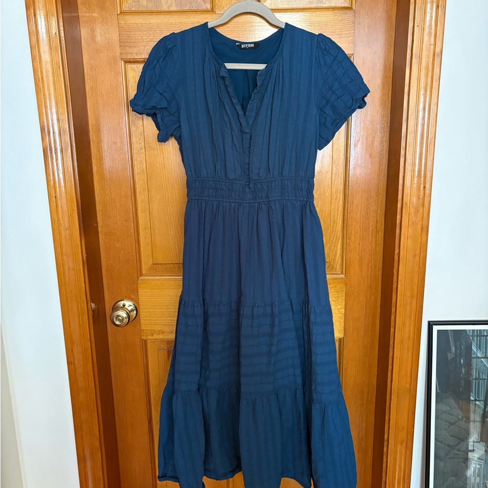 BTFBM Midi Dress - Lake Blue
